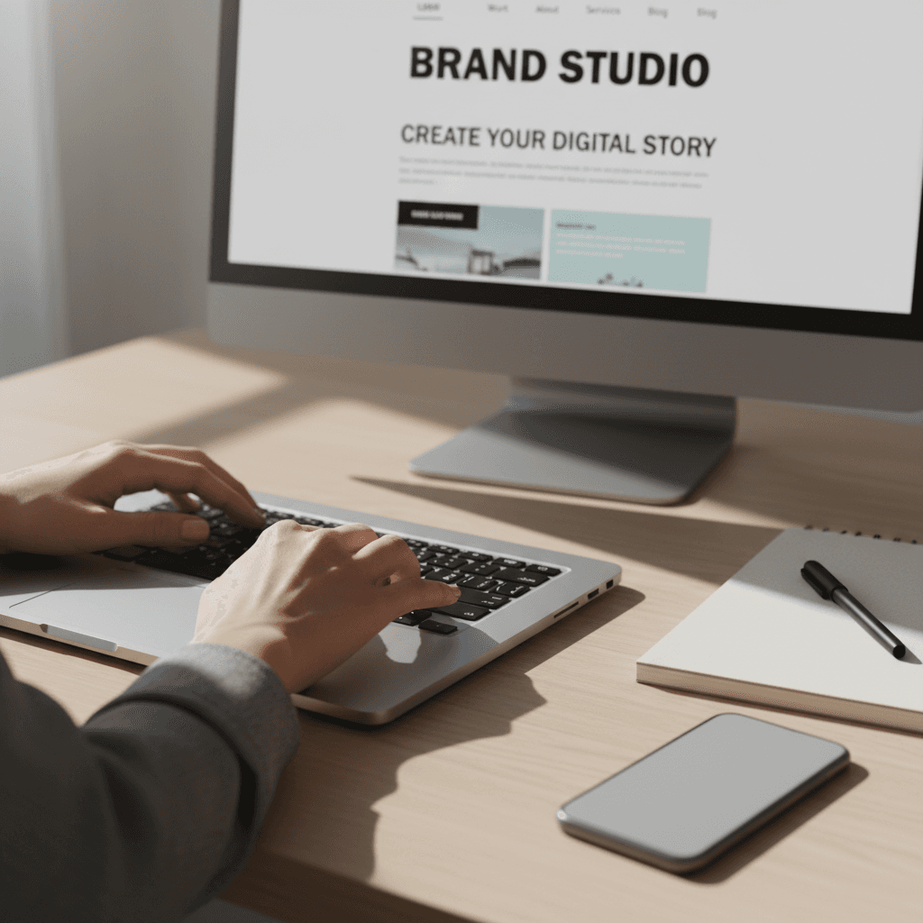 Creator working on content